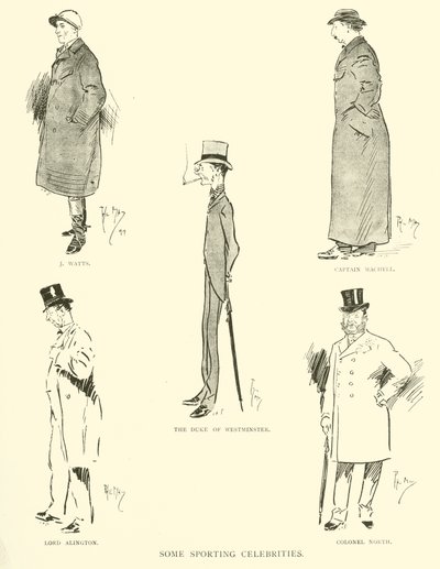 Caricatura de Phil May, de la década de 1890 de Phil May