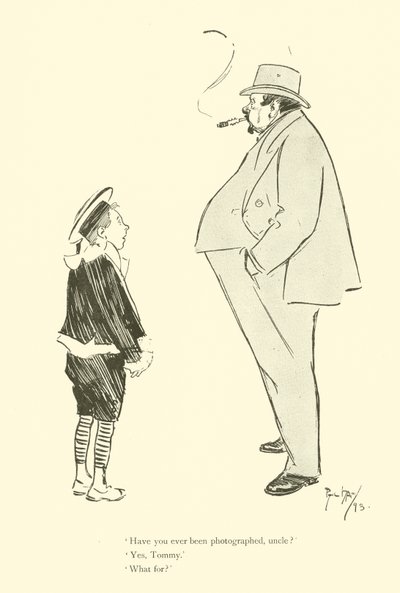 Caricatura de Phil May, de la década de 1890 de Phil May