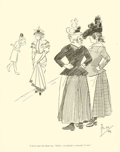 Caricatura de Phil May, de la década de 1890 de Phil May