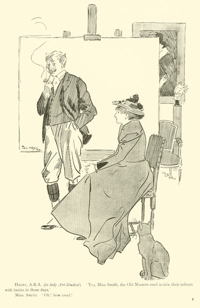 Caricatura de Phil May, de la década de 1890 de Phil May