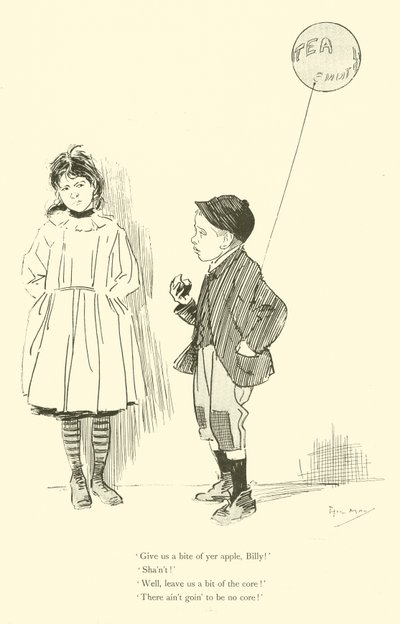 Caricatura de Phil May, de la década de 1890 de Phil May