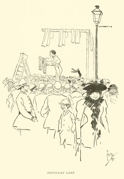 Caricatura de Phil May, de la década de 1890 de Phil May