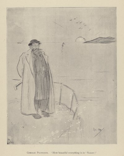 Caricatura de Phil May, de la década de 1890 de Phil May