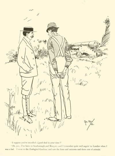 Caricatura de Phil May, de la década de 1890 de Phil May