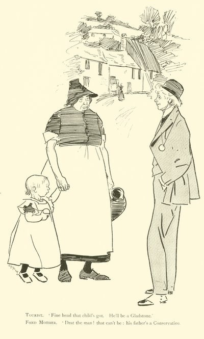 Caricatura de Phil May, de la década de 1890 de Phil May
