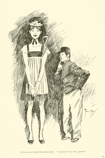Caricatura de Phil May, de la década de 1890 de Phil May