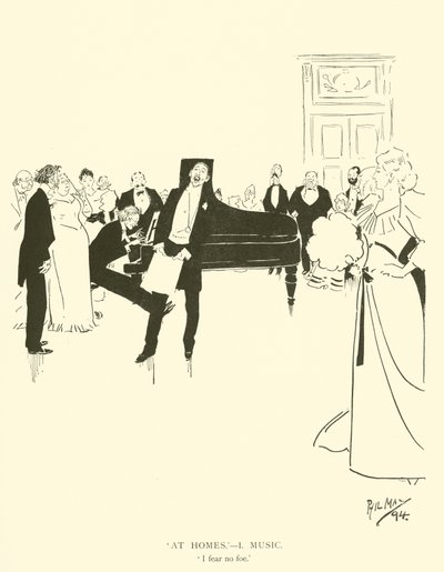 Caricatura de Phil May, de la década de 1890 de Phil May