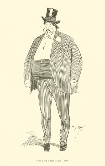 Caricatura de Phil May, de la década de 1890 de Phil May