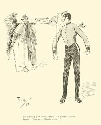Caricatura de Phil May, de la década de 1890 de Phil May