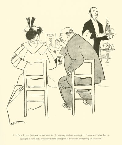 Caricatura de Phil May, de la década de 1890 de Phil May
