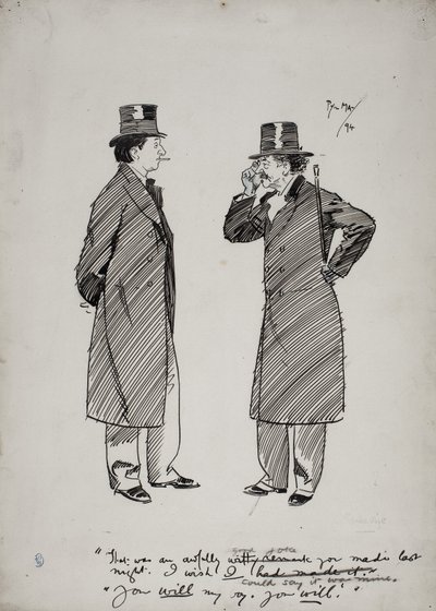 Oscar Wilde y Whistler de Phil May
