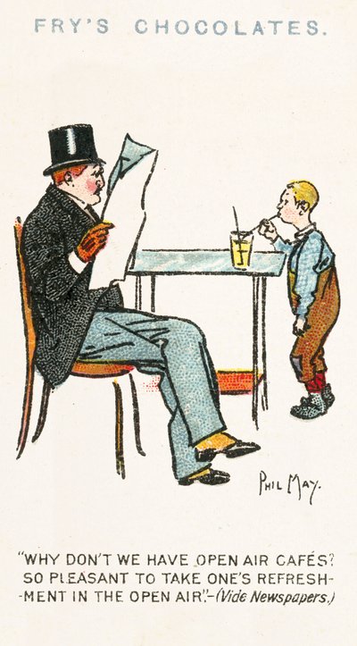 Boceto de Phil May (litografía en color) de Phil May