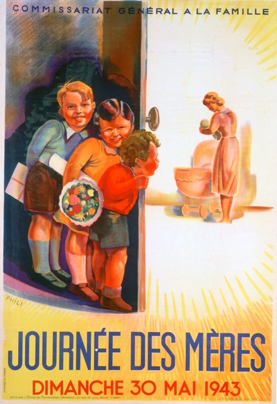 Día de la Madre, domingo 30 de mayo de 1943, 1943 de Phili