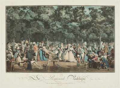 El paseo público de Philibert Louis Debucourt