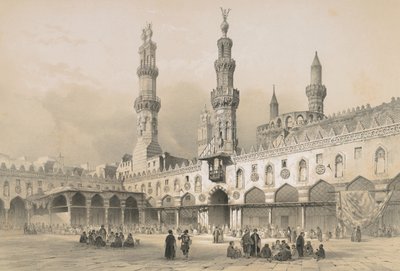 Patio de la mezquita de Al Ahzar de Philibert Joseph Girault de Prangey