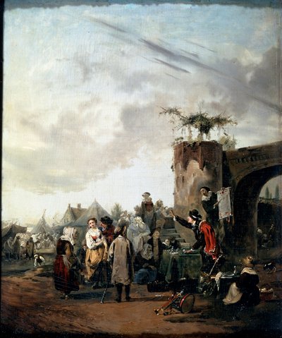 Un charlatán, principios de la década de 1780 de Philibert Louis Debucourt