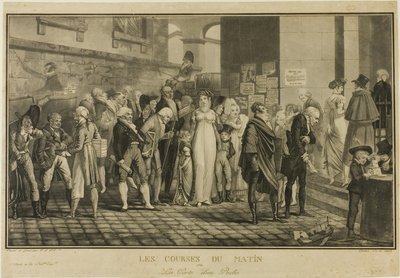 En la Puerta de una Casa Rica de Philibert Louis Debucourt