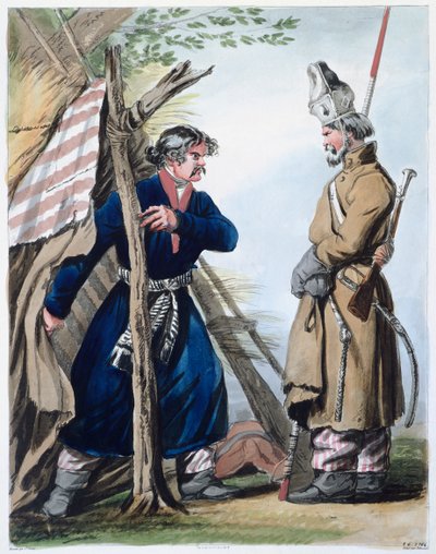 Bivouac cosaco de Philibert Louis Debucourt