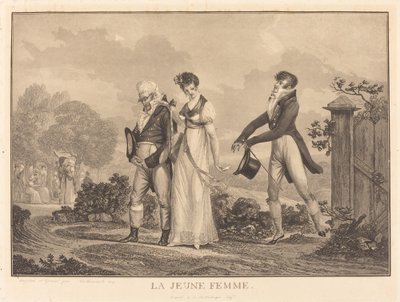 La joven mujer de Philibert Louis Debucourt