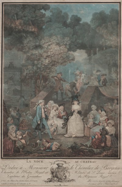 La Boda en el Castillo de Philibert Louis Debucourt