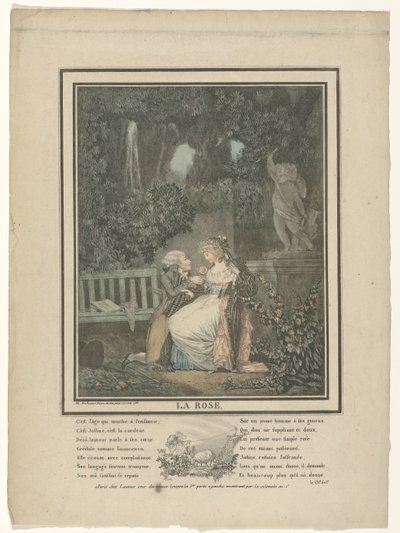 La Rose, 1788 de Philibert Louis Debucourt