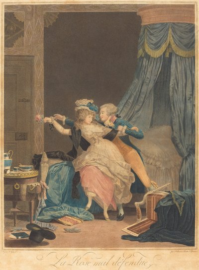 La rosa mal defendida de Philibert Louis Debucourt