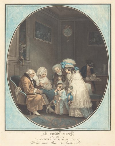 El cumplido o la mañana de Año Nuevo de Philibert Louis Debucourt