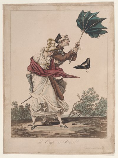 Le Coup de Vent, 1775-1832 de Philibert Louis Debucourt