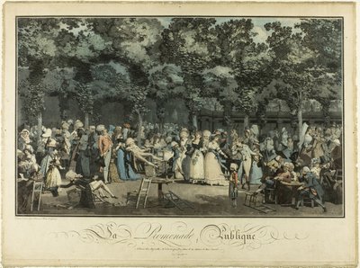 Paseo público de Philibert Louis Debucourt