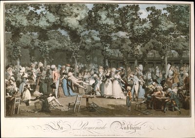 El Paseo Público, 1792 de Philibert Louis Debucourt