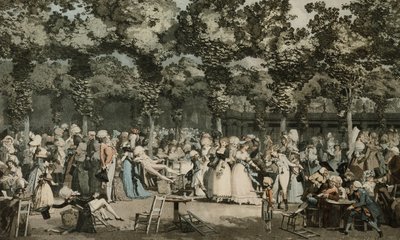 El paseo público, 1792 de Philibert Louis Debucourt
