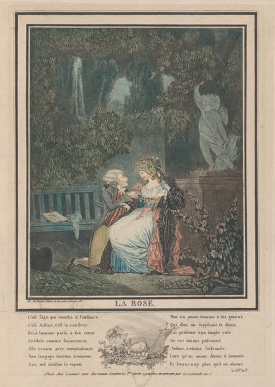 La rosa, 1788 de Philibert Louis Debucourt