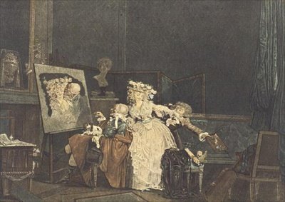 Los Dos Besos de Philibert Louis Debucourt