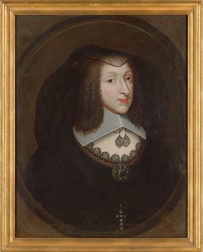 Christine Marie de Francia 1606-1663, Duquesa de Saboya en vestido de viuda, c. 1640 de Philibert Torret