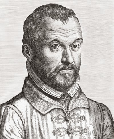 Benito Arias Montano. Retrato (impresión) de Philip (after) Galle