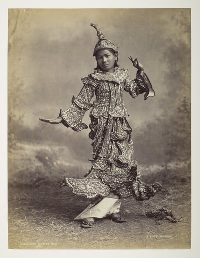 Bailarina birmana, Vistas de Birmania de Philip Adolphe Klier