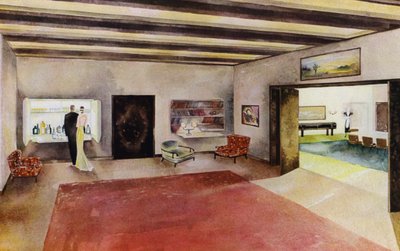 Interiores de los años 1930: Vestíbulo de Philip Alexius de (after) Laszlo