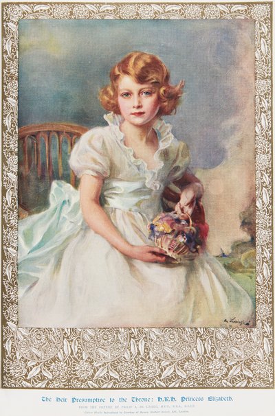 La princesa Isabel, de 7 años de Philip Alexius de (after) Laszlo