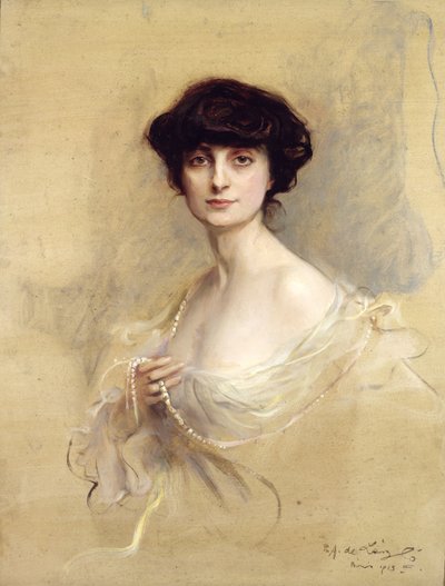 Anna de Noailles (1876-1933) 1913 (óleo sobre lienzo) de Philip Alexius de Laszlo