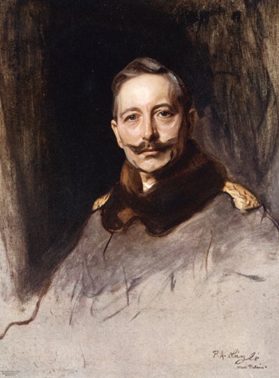 Kaiser Wilhelm II (litografía en color) de Philip Alexius de Laszlo