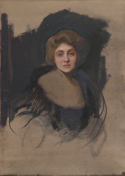 Boceto para el retrato de la vizcondesa Lee de Fareham (verso) de Philip Alexius de Laszlo