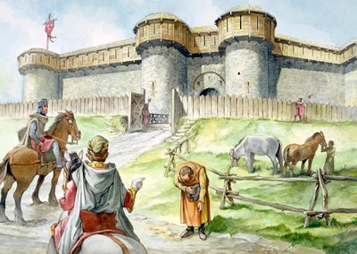 Castillo de Helmsley, siglo XIII, c1990-2010 de Philip Corke