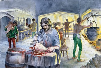 Cocina en la Edad Media de Philip Corke