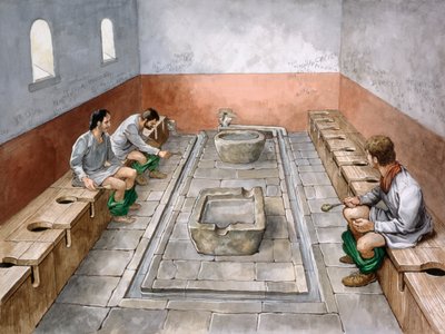 Letrina romana, siglo II, c1990-2010 de Philip Corke