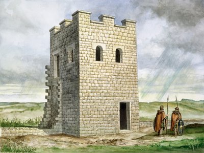 Torreta 36b Fuerte Romano de Housesteads, siglo II de Philip Corke