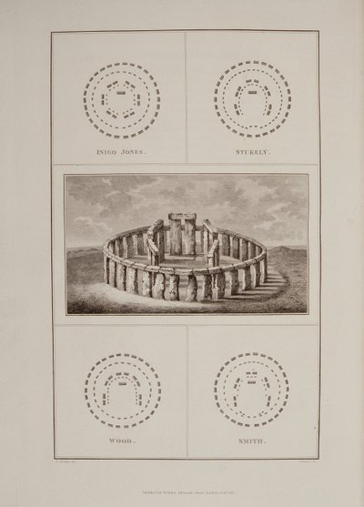 Vista de Stonehenge, de The History of Ancient Wiltshire de Sir Richard Colt Hoare, grabado por James Basire, Londres, 1810-11 de Philip Crocker