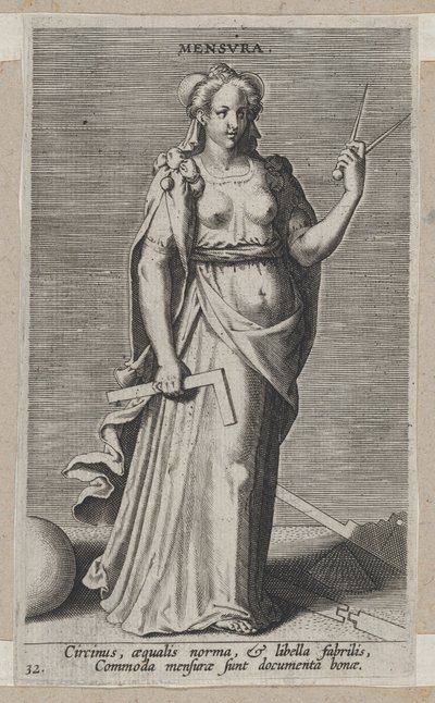 Mensura, de Prosopographia, ca. 1585-90 de Philip Galle