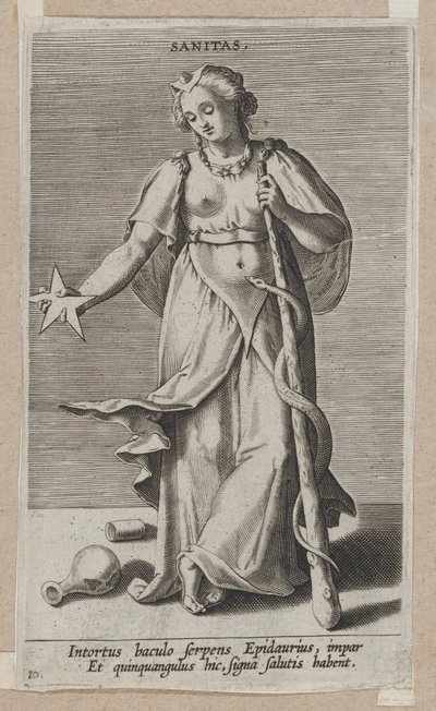 Sanitas, de Prosopographia, ca. 1585-90 de Philip Galle