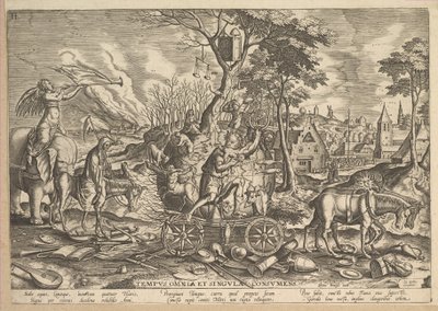 El triunfo del tiempo de Philip Galle