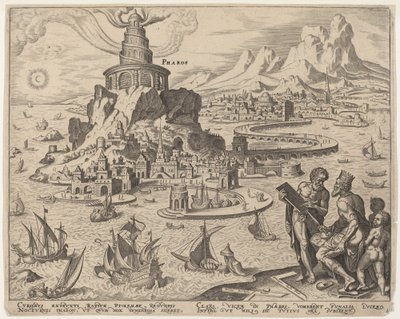 Faro (El Faro de Alejandría) de Philip Galle, after Maerten van Heemskerck